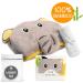 JM Organic Bamboo Hooded Baby Towel - Hypoallergenic & Absorbent - Perfect Baby Gift Set with Washcloth & Laundry Bag - Happy Elephant - Buy Online on SooperMarket.com