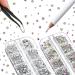9000-Piece Nail Art Rhinestones Set - Colorful Crystal Gems with Picker & Tweezers | Mixed Sizes for Nail Design - Buy Online on SooperMarket.com