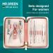 MR.GREEN 7in1 Manicure Set - Stainless Steel Professional Nail Clippers & Pedicure Tools with Travel Case (Mr-6032) - Buy Online on SooperMarket.com