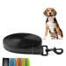 Toozey drag line for dogs 5m rubberized dog leash for small to large dogs with hand loop and storage bag - black (width 2.5cm)