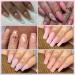Lofuanna Poly Gel Nail Kit - 6 Colors Nude Pink Set | Nail Starter Kit for Beginners with Slip Solution & Nail Forms - DIY Nail Extension Gel for Strengthening Nails - Buy Online on SooperMarket.com