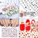 Konsait Mixed Nail Stickers (1200+ Designs) - Flower Animal/Fruit/Mermaid 3D Nail Art Decals for Women, Girls, Kids - Self-Adhesive Tips for Birthday Party Favors - Buy Online on SooperMarket.com