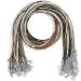 Paxcoo 50Pcs Necklace Cord with Clasp - 24 Inch Waxed Cotton Cord for Jewelry Making Supplies - Buy Online on SooperMarket.com