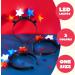 JOYIN 3 Pcs Patriotic LED Headbands - Light Up American Flag Star Headband for 4th of July - Red Blue White Accessories for Women Men - Buy Online on SooperMarket.com
