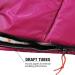 RED CAMP Kids Mummy Sleeping Bag for Camping - 3 Season Cold Weather Bag, Blue/Rose Red Pink, 2.4lbs Filling - Buy Online on SooperMarket.com
