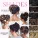 Fulang Hair 5-Pack Large Wavy Bun Hair Parts with Rubber Bands Artificial Hair Extensions for Women s Updos & Messy Buns (1B) - Buy Online on SooperMarket.com