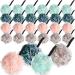 24 Pcs Loofahs Bulk Bath Shower Sponge 50g Soft Net Body Scrubber Sponge Ball Body Shower Pouf Bath Scrunchies Shower Loofah for Kid Men and Women