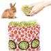 Rabbit Hay Feeder Hanging Hay Feeding Bag Rabbit Hay Feeder Bag Foldable Hay Storage Bag for Rabbit Guinea Pig Hamster Chinchilla (L) - Buy Online on SooperMarket.com