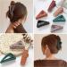 Hair Claw Clips Girls Women Nonslip French Matte Claw Clip for Thin Hair Curly Straight Long Hair - 6 Packs / Set 1 count (Pack of 1) - Buy Online on SooperMarket.com