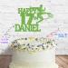 Cakeshop Cake Decoration Pack | Football Birthday Theme Premium Double Sided Glitter Card Cake Topper & 25g Party Pack of Cake Sugar Sprinkles | Custom Name & Age Cake Decoration (Green) Non-Prime Glitter Card: Green - Buy Online on SooperMarket.com