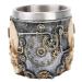 Men Beard Shaving Bowl Stainless Steel Soap Mug Barber Home