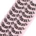 10 Pairs Pack EYDEVRO D Curl 18mm Fluffy Wispy Cluster Lashes - Dramatic Cat Eye False Eyelashes Extensions - Buy Online on SooperMarket.com