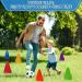Win SPORTS Training Plastic Traffic Cones Set - 24 Pack 7 Inch Indoor Outdoor Agility Cones - Soccer Sports Equipment for Kids - Buy Online on SooperMarket.com