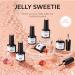 Modelones Gel Nail Polish 6 Colors Jelly Gel Polish Transparent Sheer Nude Neutral Nail Polish Soak Off UV Gel Nail Kit DIY Nail Art Salon Manicure Gifts for Women Girls Jelly Nude - Buy Online on SooperMarket.com