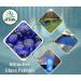 Arsuk Glassenic Deko Blue - Flat Stones for Decoration 0.955 kg - Perfect for Party Tables Vases Aquariums & Weddings - Buy Online on SooperMarket.com