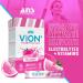 ViON+ Hydration Mix Pink Lemonade - Sugar-Free Electrolyte Powder with 8 Essential Vitamins - 20 On-the-Go Stick Packs for Hydration Energy & Recovery - Natural Flavors & No Artificial Colors or Dyes - Buy Online on SooperMarket.com