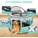 Portable Pet Playpen for Indoor Outdoor Travel | Foldable Exercise Kennel Tent for Dogs, Cats, Rabbits | Large Size with Free Carrying Case | Green - Buy Online on SooperMarket.com