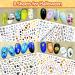 TailaiMei 16 Sheets Holiday Nail Stickers - Halloween & Thanksgiving 3D Self-Adhesive Nail Art Decals for Autumn DIY Decorations - Buy Online on SooperMarket.com