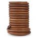 CleverDelights Genuine Leather Cord - 1/4" Round - 25 Feet - Brown