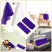 African Exfoliating Bath Sponge Set - Tight Weave Body Scrubber for Smooth Skin - 2 Pack (Purple) - Buy Online on SooperMarket.com