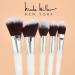 Nicole Miller New York 14pc Complete Makeup Brushes Collection with Zipper Bag Snow Pearl White Ideal Present or Any Occasions Great for Beginners to Professionals - Buy Online on SooperMarket.com