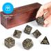Wiz Dice Titan: Polyhedral Large Dice Set for RPG Games - Includes Wooden Dice Box - DND Jumbo Dice Set - Perfect for Dungeons and Dragons Adventure by Dungeon Master Nyx - Buy Online on SooperMarket.com