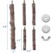 Mogoko Natural Wood Bird Perch Stand - Hanging Multi Branch Perch for Parrots, Parakeets, Cockatiels, Conures, Macaws, Love Birds, Finches - Style 1 - Buy Online on SooperMarket.com