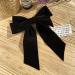 Black Velvet Hair Bow Clips for Women and Girls - French Barrettes Hair Pins with Large Bowknot Design - Buy Online on SooperMarket.com
