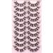 10 Pairs Pack EYDEVRO D Curl 18mm Fluffy Wispy Cluster Lashes - Dramatic Cat Eye False Eyelashes Extensions - Buy Online on SooperMarket.com