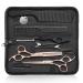 JASON Hairdressing Scissors Set Professional - Hair Scissors Set (Hair Cutting Scissors&Thinning Scissors) 6.5" Hair Scissors Hairdressing Scissors for Hairdresser/Beginner Hairdresser Set Rose Gold