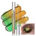 Multichrome Liquid Eyeshadow  Chameleon Metallic Green Gold Color Shifting Holographic Gel Eye Shadow  High Pigmented  Quick-Drying  Waterproof Glitter Shimmer Gradient Eye Gloss Makeup (EMBER)