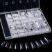 500 Pieces Clear False Nails French Fake Art Nail Tips Artificial Acrylic Nails with Box for Women Girls (10 Sizes)