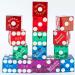 Genuine Las Vegas Casino Dice Set of 20 with 4 Dice Cups | Red, Green, Blue & Purple Dice | Bicast Leather Cups | Perfect for Liars Dice, Yahtzee, Farkle & Casino Nights - Buy Online on SooperMarket.com