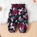 Puseky Toddler Baby Girls Cute Letter Print Shirt and Floral Pant Outfit Set 12-18 Months - Wine Red - Buy Online on SooperMarket.com