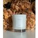 Lombardi Home Vanilla Fragrance Candle - Vegan & Organic Soy Wax in White Glass Vessel | 46h Burn Time - Perfect Home Decor Gift - Buy Online on SooperMarket.com