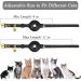 Oopsdoggy Leather Airtag Cat Collar with Bells - Durable GPS Pet Collar for Cats & Small Dogs (Black) - Buy Online on SooperMarket.com