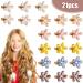 21-Piece Simple Colors Flower Crystal Hair Clips Set for Women and Girls - Mini Crystal Barrettes and Hairpins - Hair Accessories - Buy Online on SooperMarket.com
