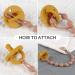 Silicone Pacifier Clip Holder 2-Pack for Baby Boys and Girls - Sage/Ether - Buy Online on SooperMarket.com