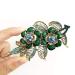 Pretty Alligator Hair Clips Metal Flower Hair Clip Peacock Hair Clip - 2 PCS Large Flower Barrettes for Women (Style B) - Buy Online on SooperMarket.com