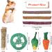 Fanshiontide 14 In 1 Bunny Chew Toys for Teeth Rabbit Chew Toys Timothy Hay Sticks Rabbit Toys Boredom Breaker Loofah Wood Grass Carrots Corn Chew Toys for Rabbit Guinea Pig Hamster Chinchilla - Buy Online on SooperMarket.com