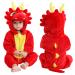 COOKY.D Unisex Winter Hooded Romper Jumpsuit 2-36 Months 12-18 Months Dragon