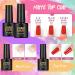 PECECOLOR GELNEAGE SET - 10 Colors UV Nail Polish with 36W UV Lamp | Complete Gel Nail Starter Set for Beginners - Base & Top Coat Included - Buy Online on SooperMarket.com
