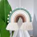 Rainbow Macrame Wall Hanging for Nursery Decor - Handmade Cotton Tassel for Kids Room (Beige) - Buy Online on SooperMarket.com
