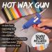 Wax Stamp Kit - 16 Colors Quick Melt Wax Gun with Seal Heads & Metallic Pens - Perfect for Wedding Invites & Christmas Letter Sealing - Buy Online on SooperMarket.com