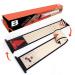 The BLACK SERIES Tabletop Shuffleboard and Bowling 2 in 1 Set with Roll-Up Game Board