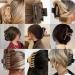 9-Count Neutral Big Hair Claw Clips for Thick Hair - Strong Hold Hair Styling Accessories for Women & Girls - Buy Online on SooperMarket.com