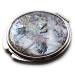Mother of Pearl Compact Mirror - Double Sided Folding Magnify, Crane Apricot Tree Design - Buy Online on SooperMarket.com