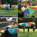 Sonyabecca Parachute for Kids - 12FT, 12 Handles, Multicolored | Tent Cooperative Games and Birthday Gift - Buy Online on SooperMarket.com