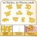FoldTier 100 Pcs Happy 50th Birthday Cupcake Toppers Glitter Fifty 1974 Cupcake Picks Cheers to 50 Years Fabulous Cake Decorations for 50th Birthday Wedding Anniversary Party Supplies(Gold) - Buy Online on SooperMarket.com