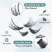 TOOCHUNAG Individual Lashes 40D+50D 320 Clusters Lash Extension - Natural Fluffy Eyelashes for DIY Home Extensions - Buy Online on SooperMarket.com